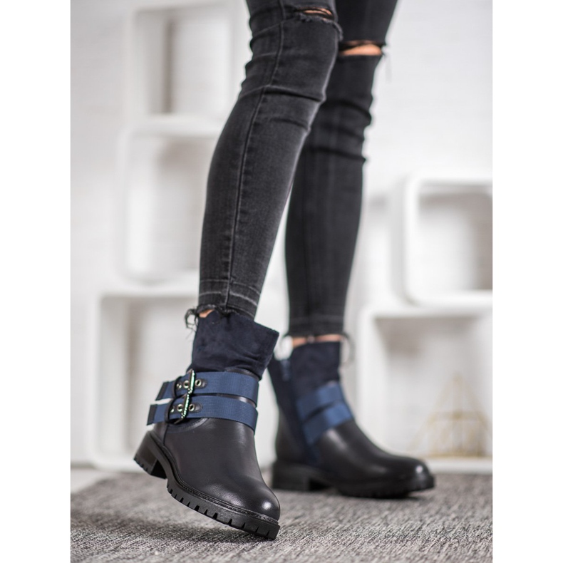 Erynn Arbetare Med Ett Spänne marinblå blå 1