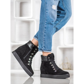 Bestelle Trendiga kilkängor svart 1