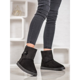 SHELOVET Mukluki med blomma svart 2