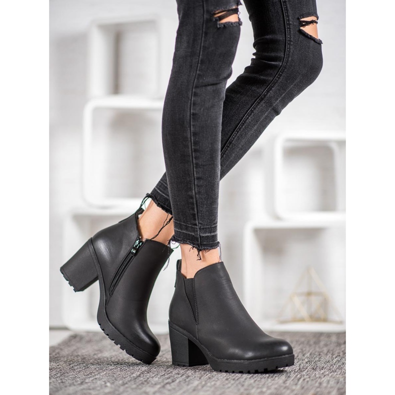 J. Star Högklackade stövlar svart 2