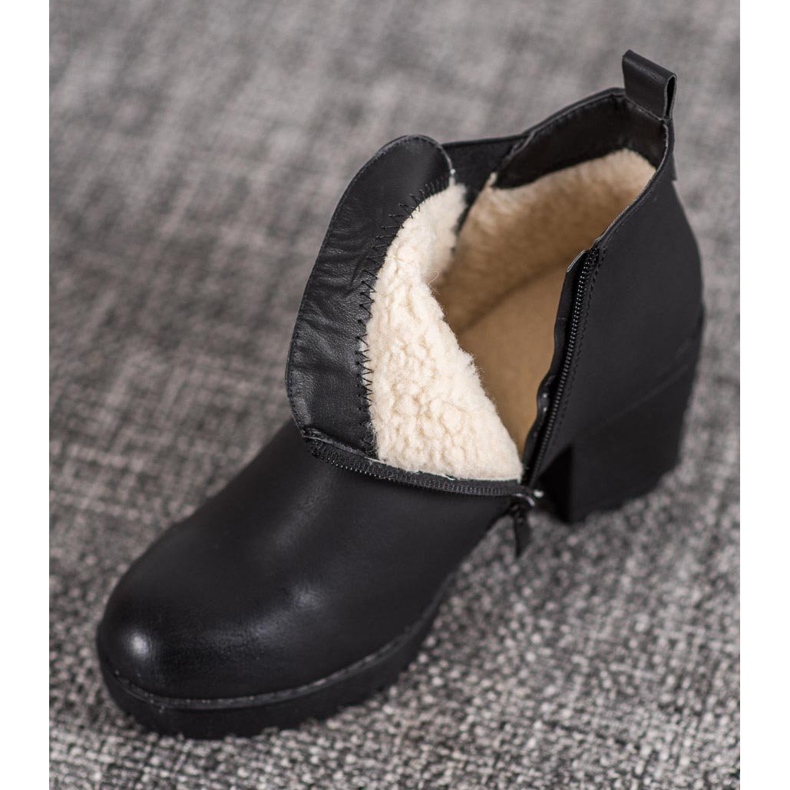 J. Star Högklackade stövlar svart 1