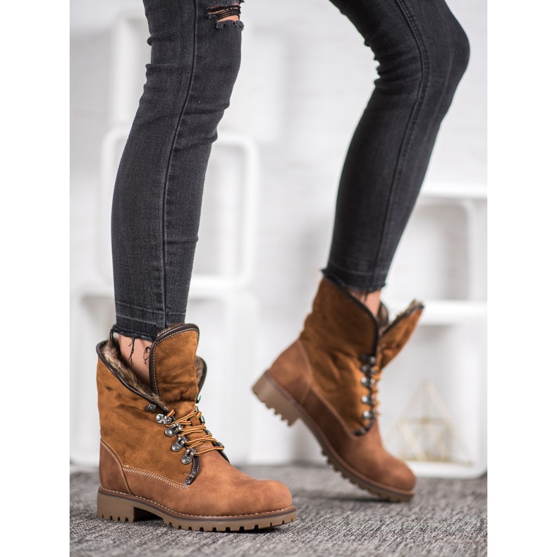 SDS Stövlar med ett upprullningsbart skaft brun 2