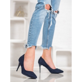 Comer Mocka klackar blå 2