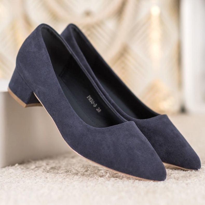 SHELOVET Flat Heel Pumps blå 1