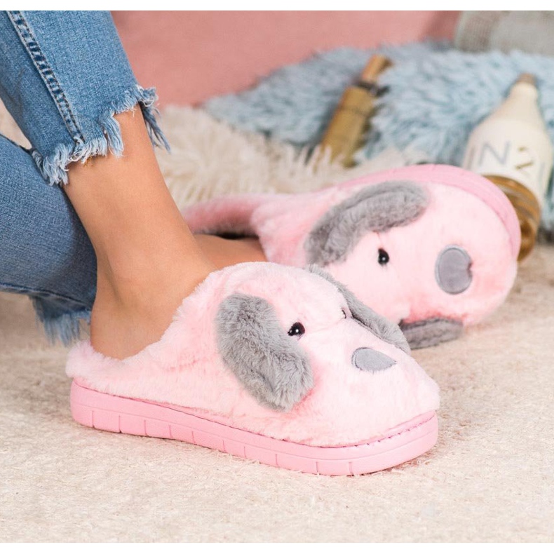 SHELOVET Hundtofflor rosa 2