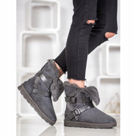 Bona Mockluki i mocka med ränder grå 1