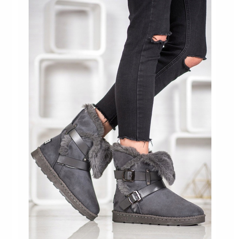 Bona Mockluki i mocka med ränder grå 1