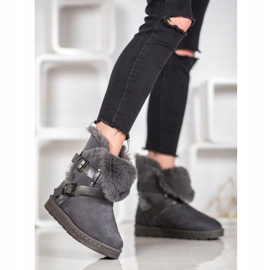 Bona Mockluki i mocka med ränder grå 2