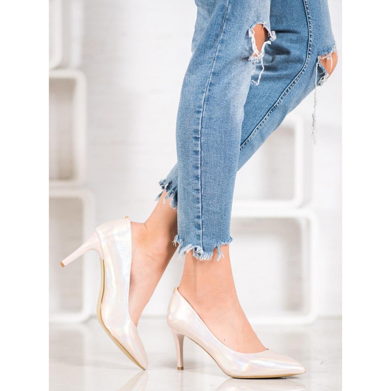 Goodin Snygga stiletter gjorda av ekoläder brun 1