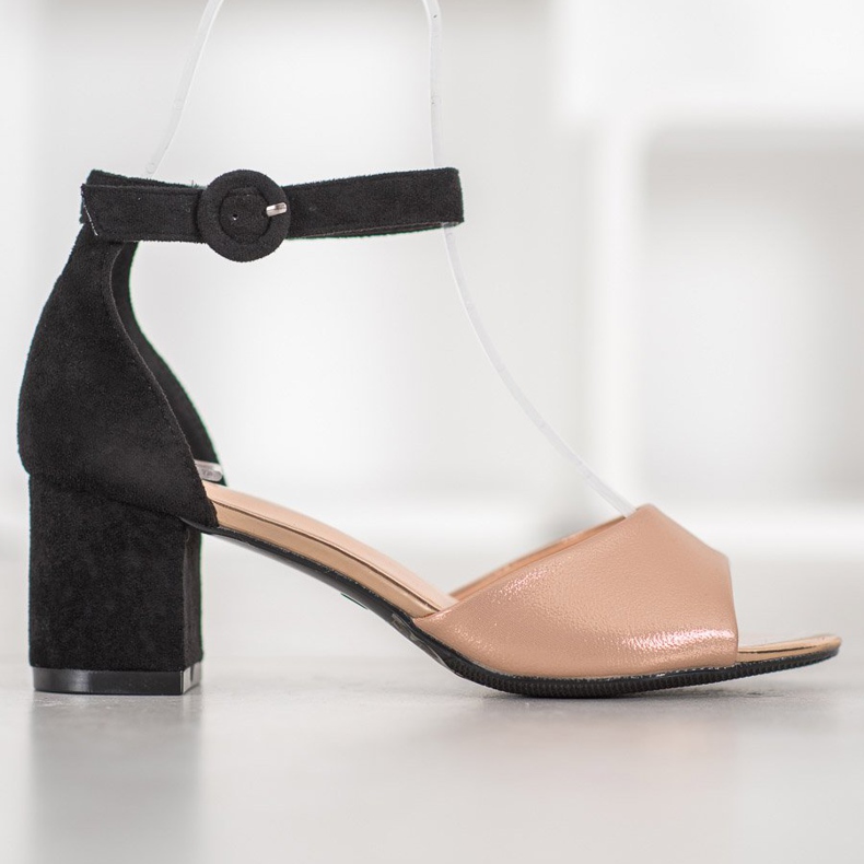 Moderiktiga VINCEZA -pumpar brun svart 2