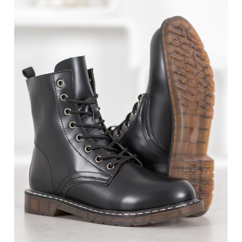 Kylie Snygga fällare med ekoläder svart 1