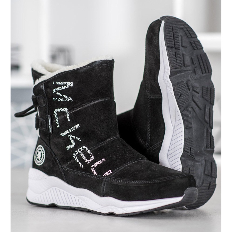 McKey Snöskor i läder svart 2