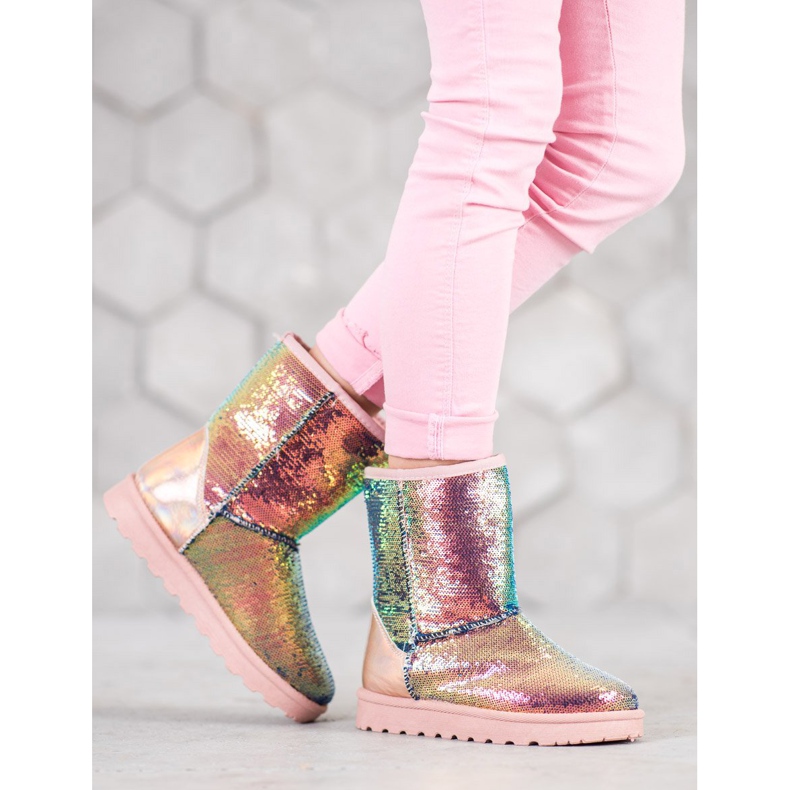SHELOVET Mukluki med paljetter mångfärgad 1