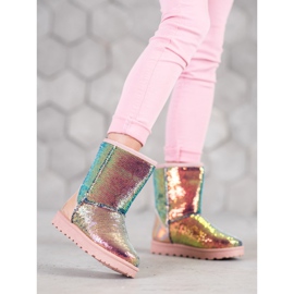SHELOVET Mukluki med paljetter mångfärgad 2