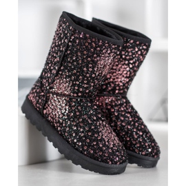 SHELOVET Varm Mukluki med paljetter mångfärgad 2