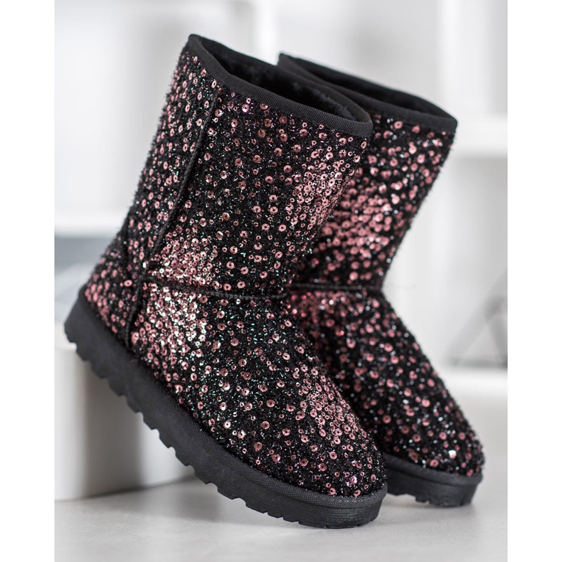 SHELOVET Varm Mukluki med paljetter mångfärgad 2
