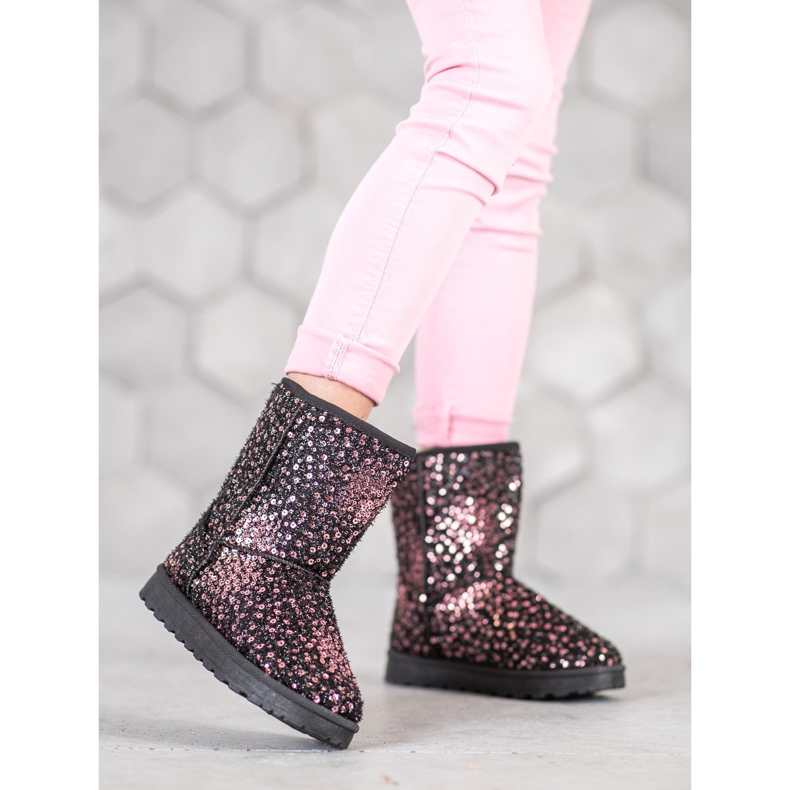 SHELOVET Varm Mukluki med paljetter mångfärgad 1