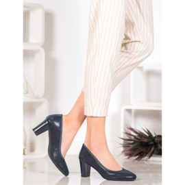 Sergio Leone Bekväma marinblå pumpar 1