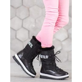 SHELOVET Älskar snöskor svart 1