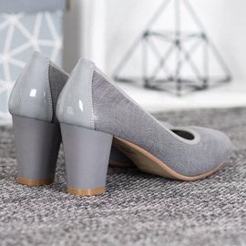 Sergio Leone Bekväma grå pumpar 1