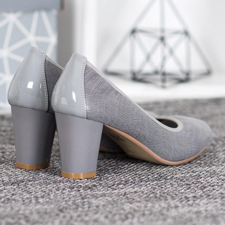 Sergio Leone Bekväma grå pumpar 1