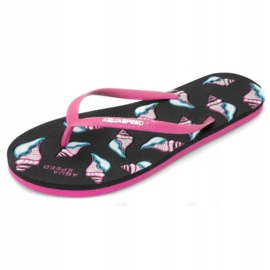 Aqua-Speed ​​Napoli W 40874-49564 flip-flops svart rosa 1
