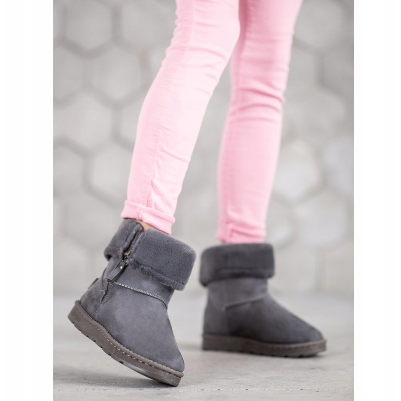 Bona Mukluki Med Roll Up Shank grå 2