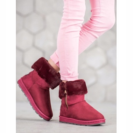 Bona Mukluki Med Roll Up Shank röd mångfärgad 1