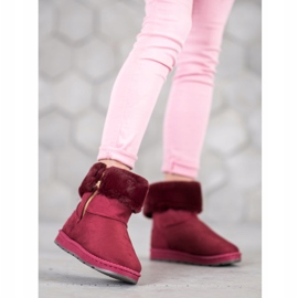 Bona Mukluki Med Roll Up Shank röd mångfärgad 2