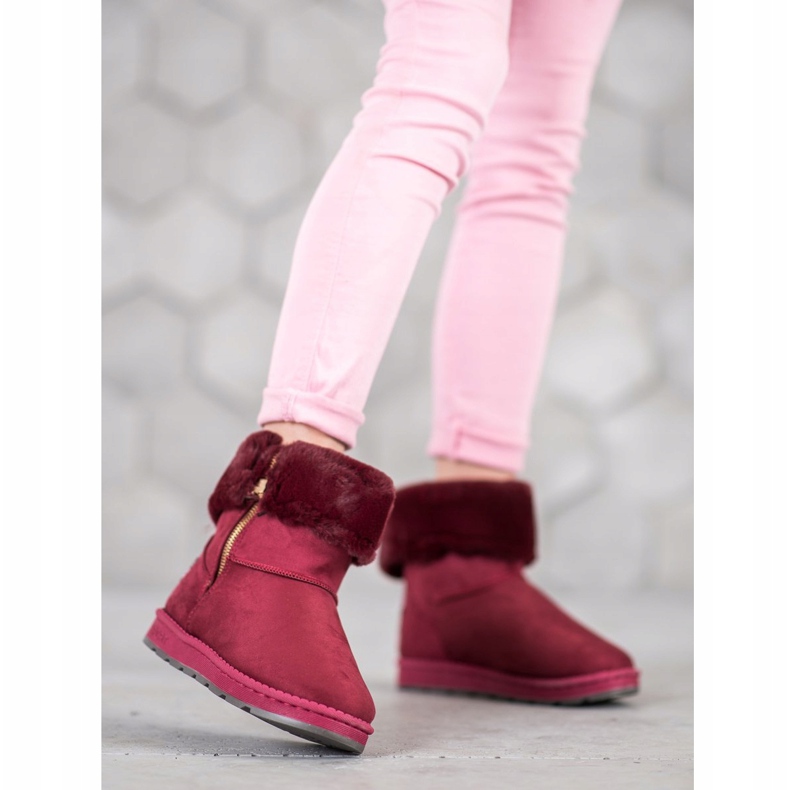 Bona Mukluki Med Roll Up Shank röd mångfärgad 2