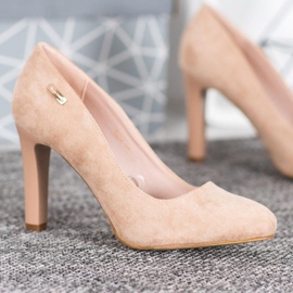 Sergio Leone Trendiga pumpar brun 1