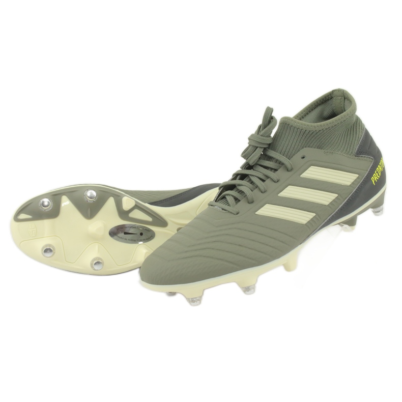 Adidas Predator 19.3 Sg M EG2830 fotbollsskor grön 4