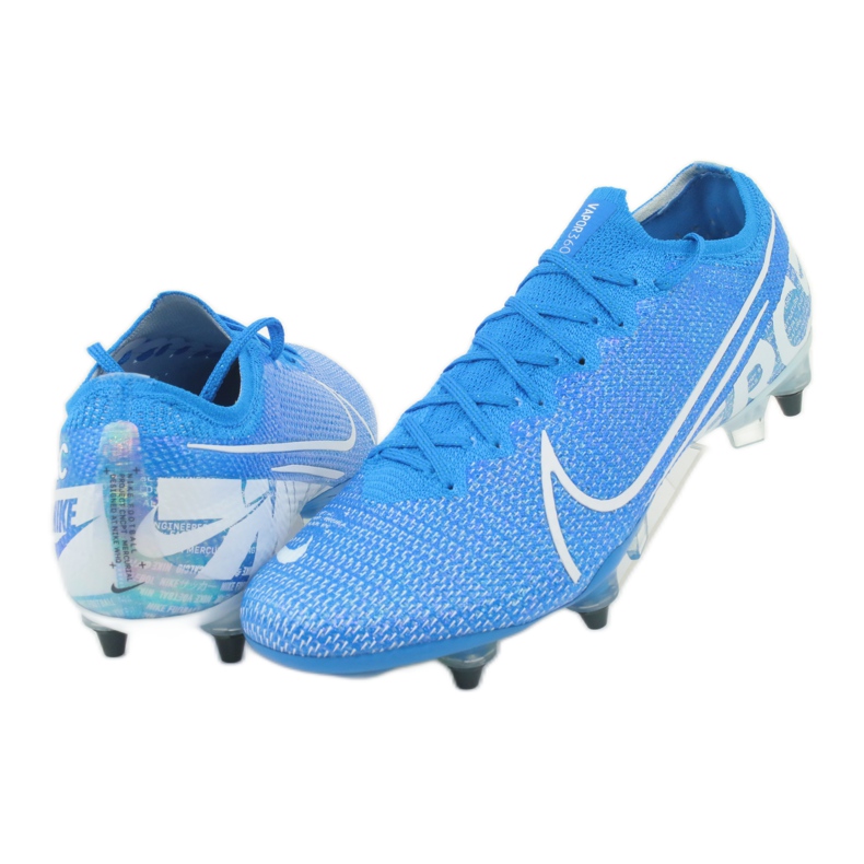 Nike Mercurial Vapor 13 Elite SG-Pro Ac M AT7899 414 fotbollsskor blå 4
