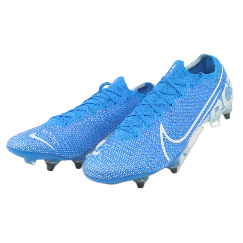 Nike Mercurial Vapor 13 Elite SG-Pro Ac M AT7899 414 fotbollsskor blå 3
