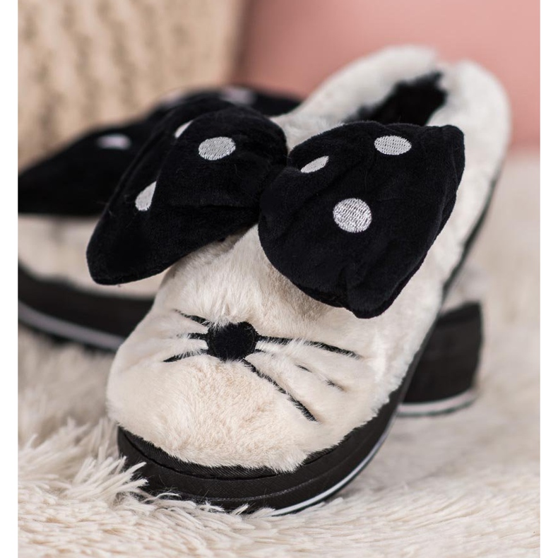 Seastar Tofflor På Plattformen vit svart 2