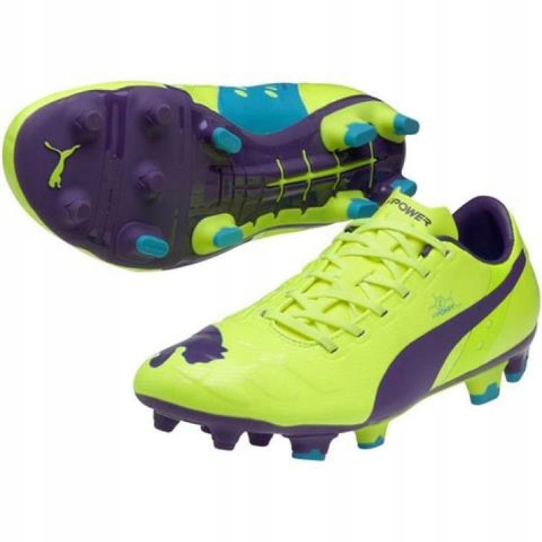 Fotbollsskor Puma Evo Power 2 Fg M 102945 04 gul gul 1