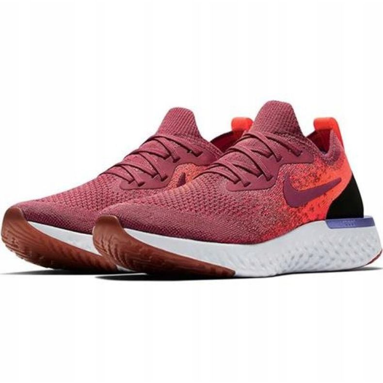 Nike Epic React Flyknit W AQ0070 601 löparskor röd 1