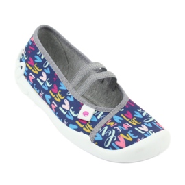 Befado barnskor 116Y260 marinblå rosa mångfärgad 2