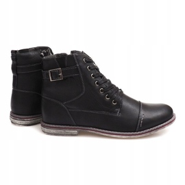 High Warm Boots Tied 85787 Black svart 1