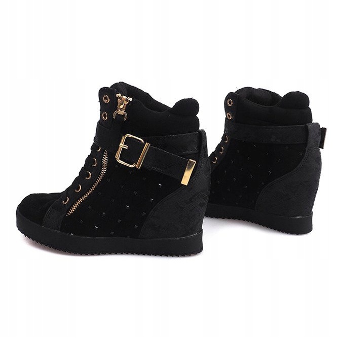 Wedge Sneakers 6227-Y Svart 1