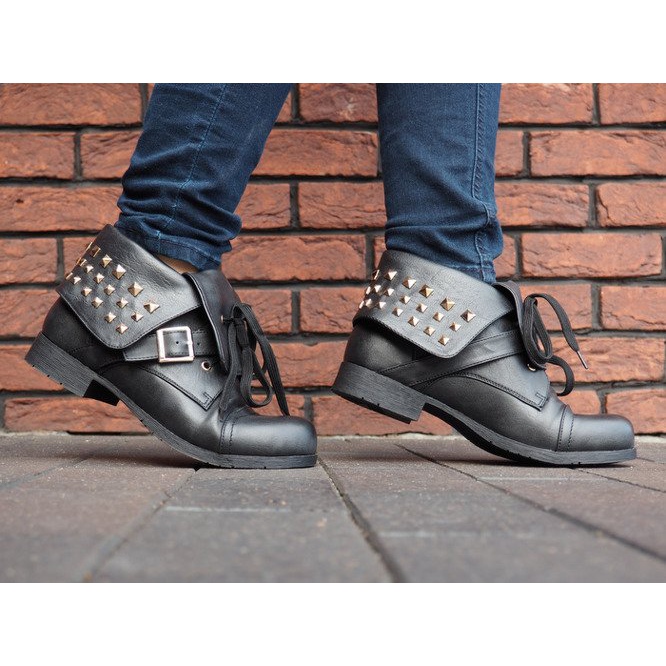 Stövlar 2W1 With Studs 1621 Black svart 2