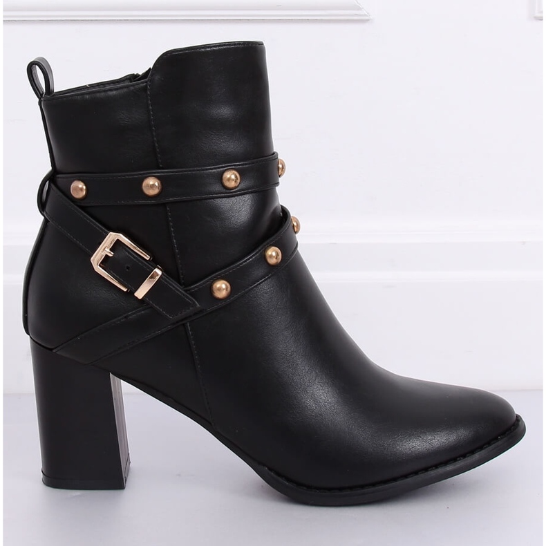 Svarta högklackade stövlar 7968-GA Svart 2