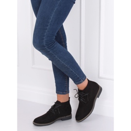 Svarta snörskor 8B977 Svart 1