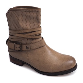 Openwork Cowboy stövlar 6153 Khaki kaki 2