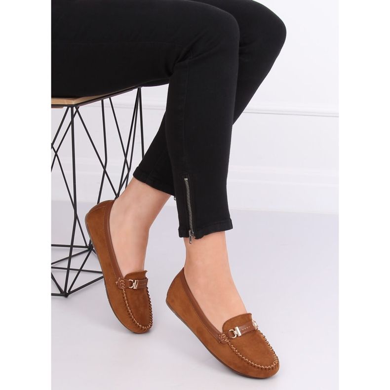 Loafers för kvinnor camel FM3024 Camel brun 1