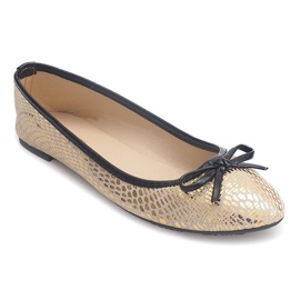 Ballerinor med rosett 15-5-4 guld gyllene 1