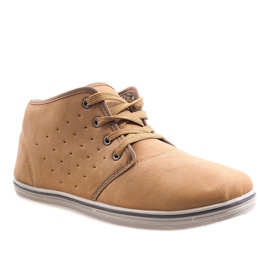 Trendiga High Sneakers TL354-1 Camel brun 1