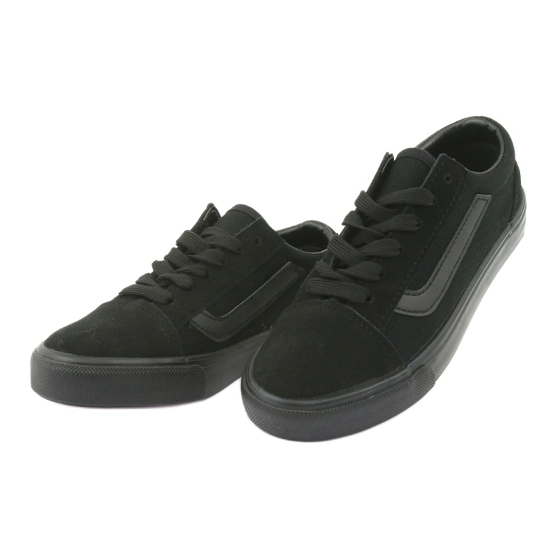 Atletico Klassiska bundna sneakers 18081 svart 3