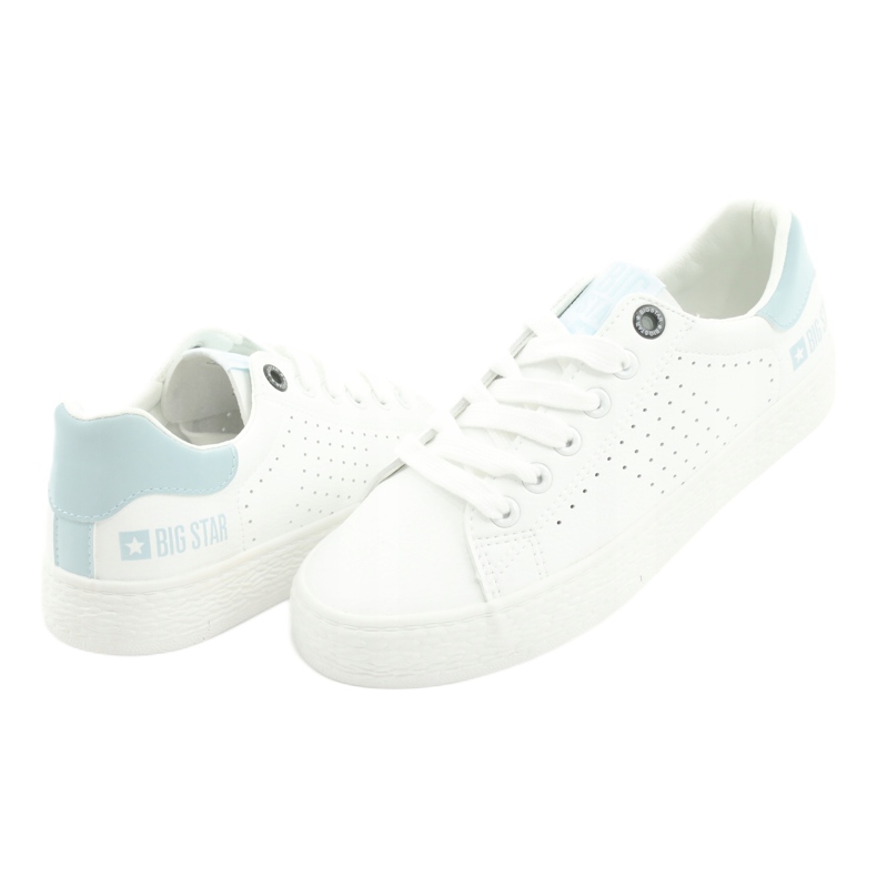 Vita sneakers BIG STAR 274482 blå 3