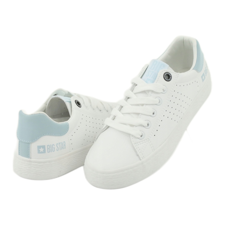Vita sneakers BIG STAR 274482 blå 5